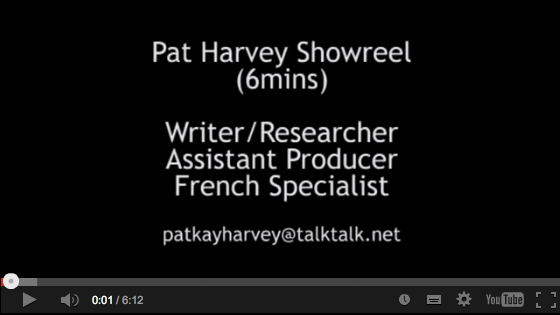 View Pat's YouTube Showreel!